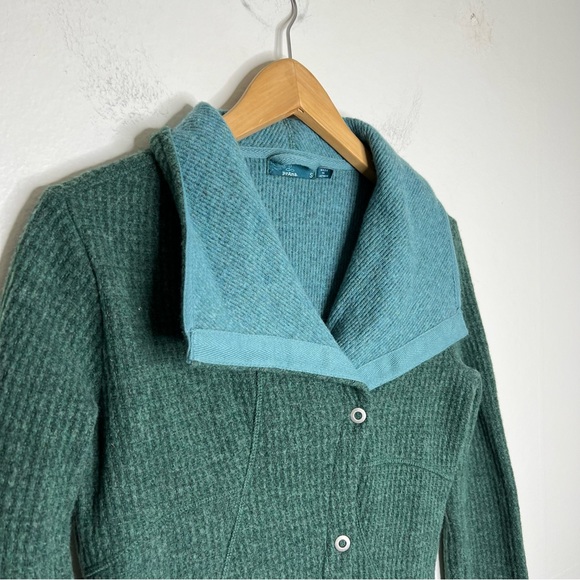 Prana Milana jacket- deep teal Sz S Wool Blend - Picture 8 of 10